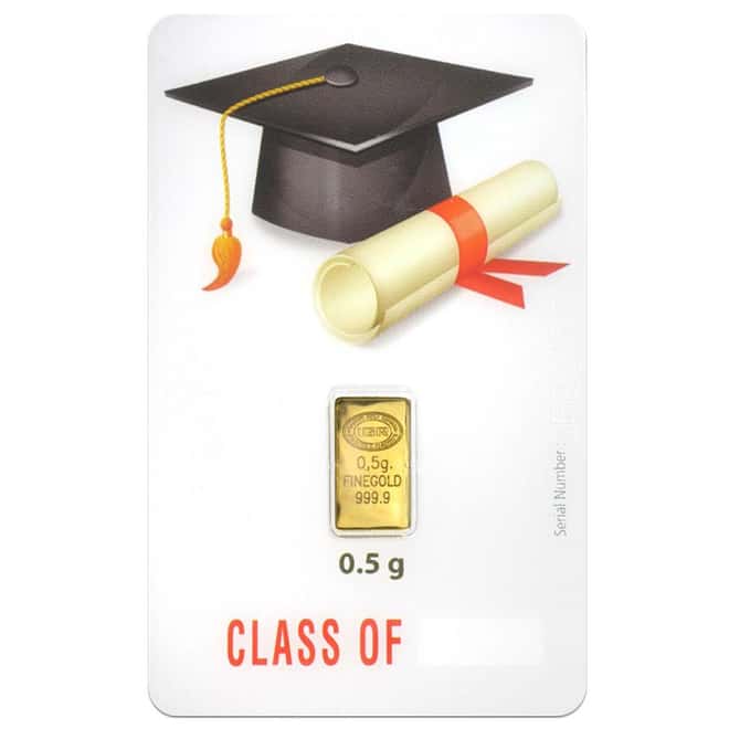 1/2 gram Istanbul Gold Refinery Bar (IGR) .9999 Fine (Graduation Assay)