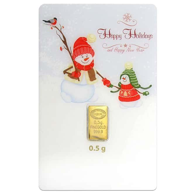 1/2 gram Istanbul Gold Refinery Bar (IGR) .9999 Fine (Holiday Assay)
