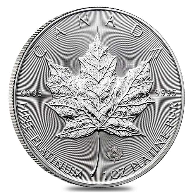 2016 1 oz Platinum Canadian Maple Leaf Coin BU