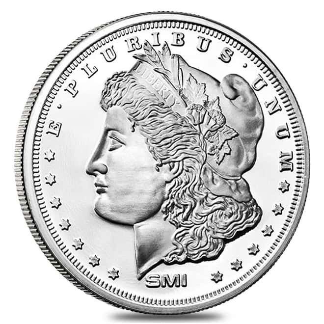 1 oz Sunshine Mint Morgan Dollar Design Silver Round .999 Fine