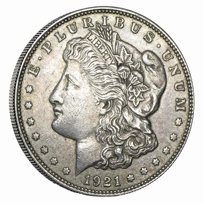 1921 Morgan Silver Dollar VG-XF