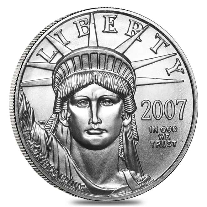2007 1/2 oz Platinum American Eagle BU