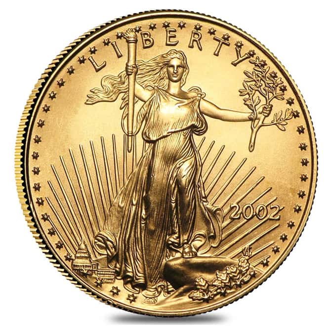 2002 1/2 oz Gold American Eagle BU 