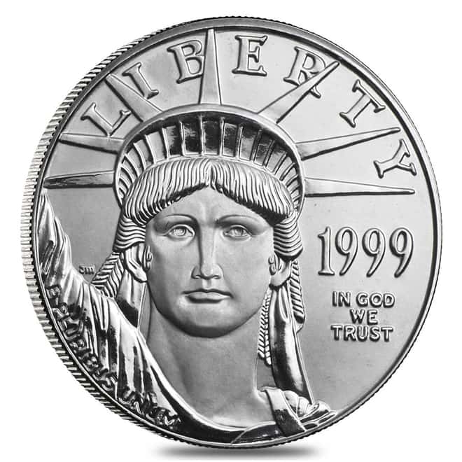 1999 1/2 oz Platinum American Eagle BU