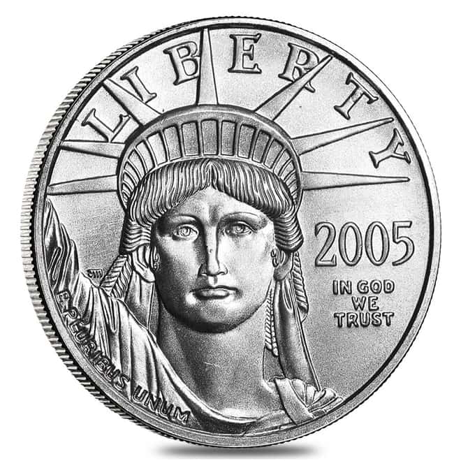2005 1/2 oz Platinum American Eagle BU