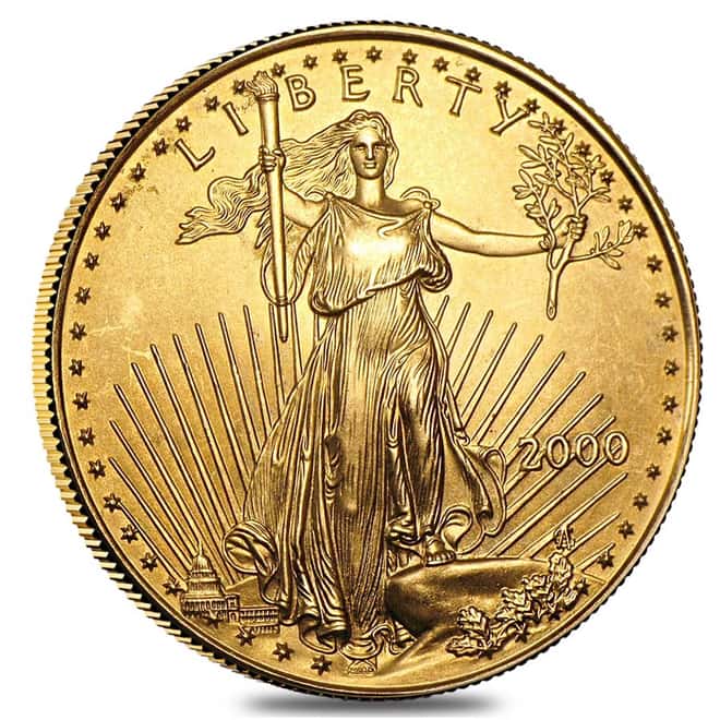 2000 1/2 oz Gold American Eagle BU