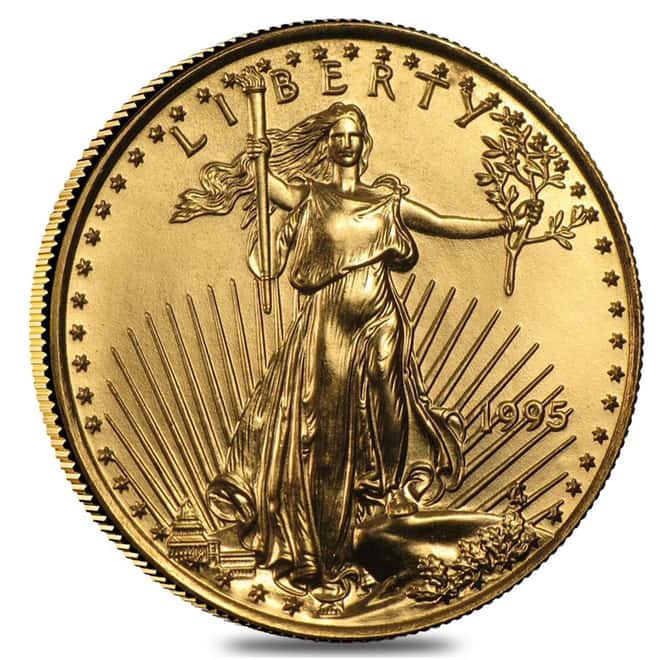 1995 1/4 oz Gold American Eagle BU