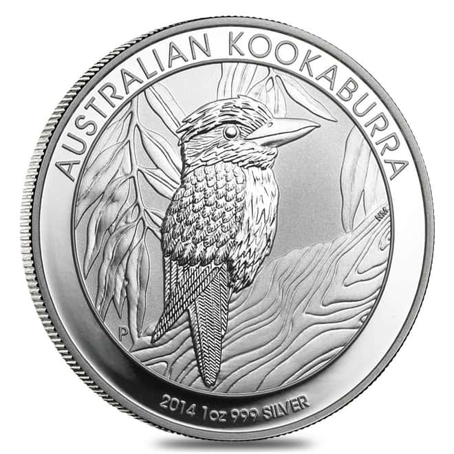 2014 1 oz Australian Silver Kookaburra Coin BU (In Capsule)