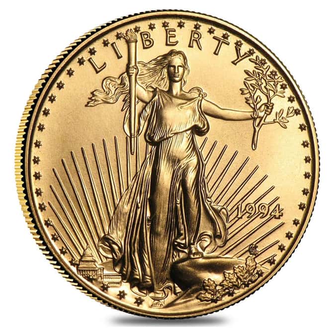 1994 1/2 oz Gold American Eagle BU