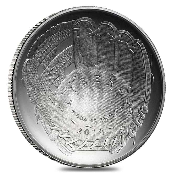 2014-P National Baseball Hall of Fame BU Silver Dollar (w/Box)