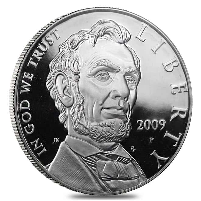 2009-P Abraham Lincoln Proof Silver Dollar (w/Box & COA)