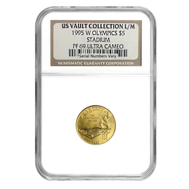 1995-W Gold $5 Commemorative Olympic Stadium NGC PF 69