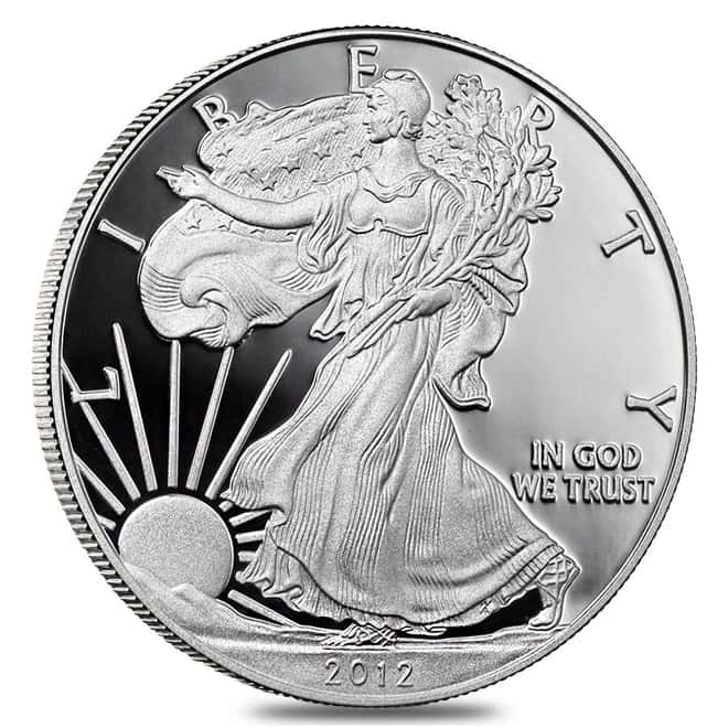 2012-W 1 oz Proof Silver American Eagle (w/Box & COA)