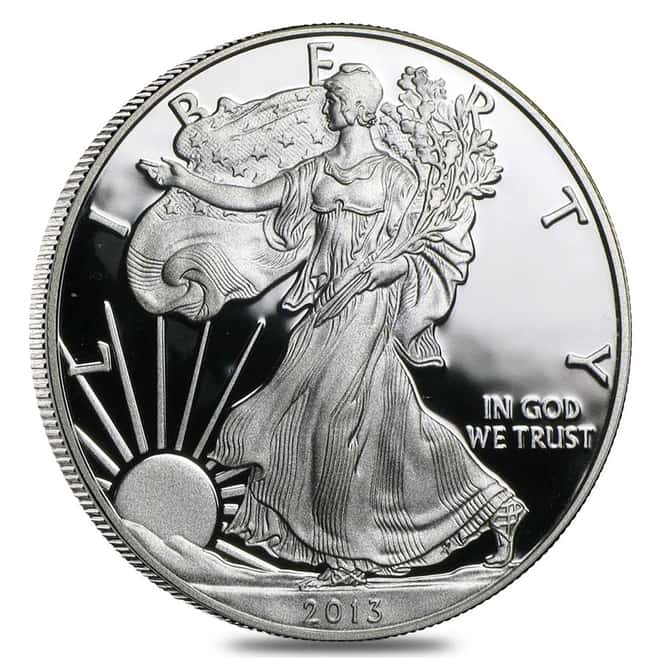 2013-W 1 oz Proof Silver American Eagle (w/Box & COA)