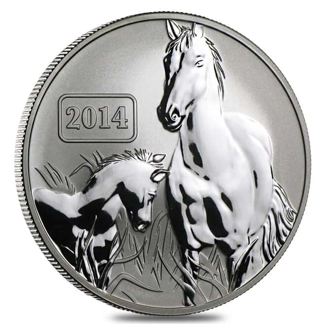 2014 Tokelau 1 oz Silver Lunar Series Year of the Horse Reverse Proof NGC PF 69 Early Releases
