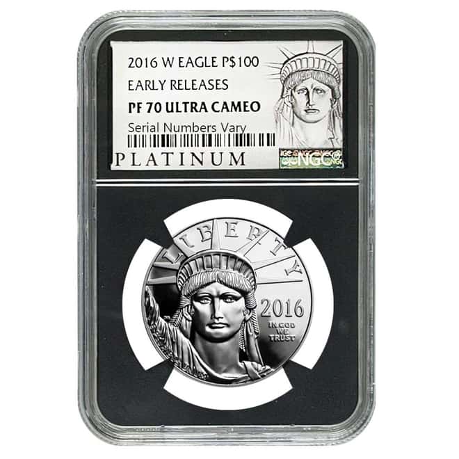 2016-W 1 oz Platinum American Eagle Proof Coin NGC PF 70 Early Releases Retro (w/Box & COA)
