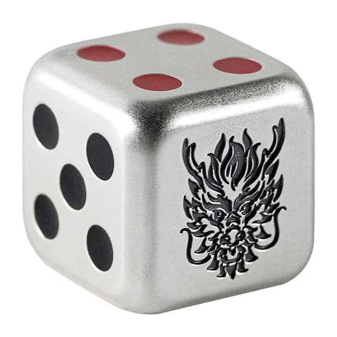 2024 Fiji 1 oz Dice Lunar Dragon Antiqued Silver Coin
