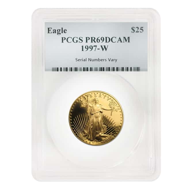 1997 W 1.85 oz Proof Gold American Eagle 4-coin Set PCGS PF 69 DCAM
