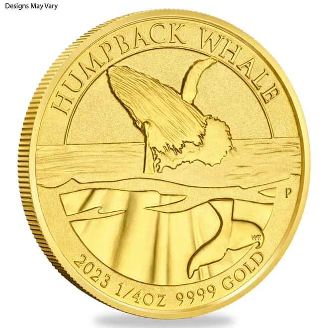 1/4 oz Gold Coin Random Mint .999+ Fine BU/Proof