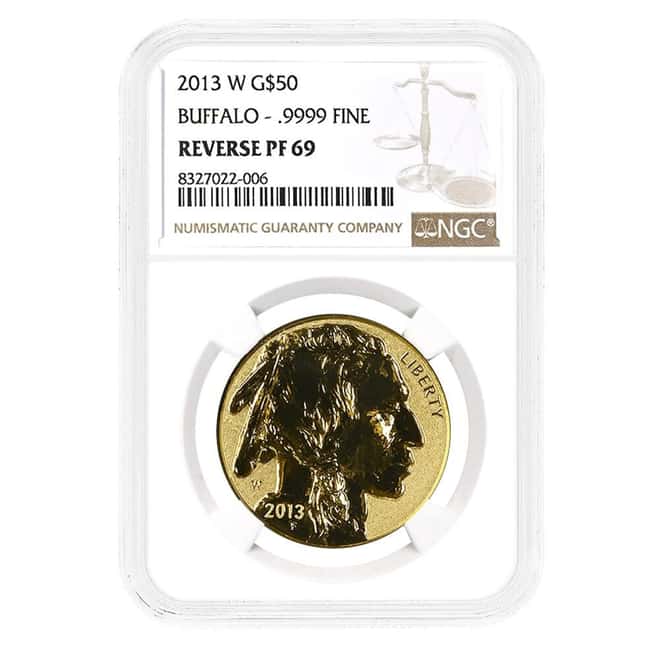 2013 W 1 oz $50 Reverse Proof Gold American Buffalo NGC PF 69