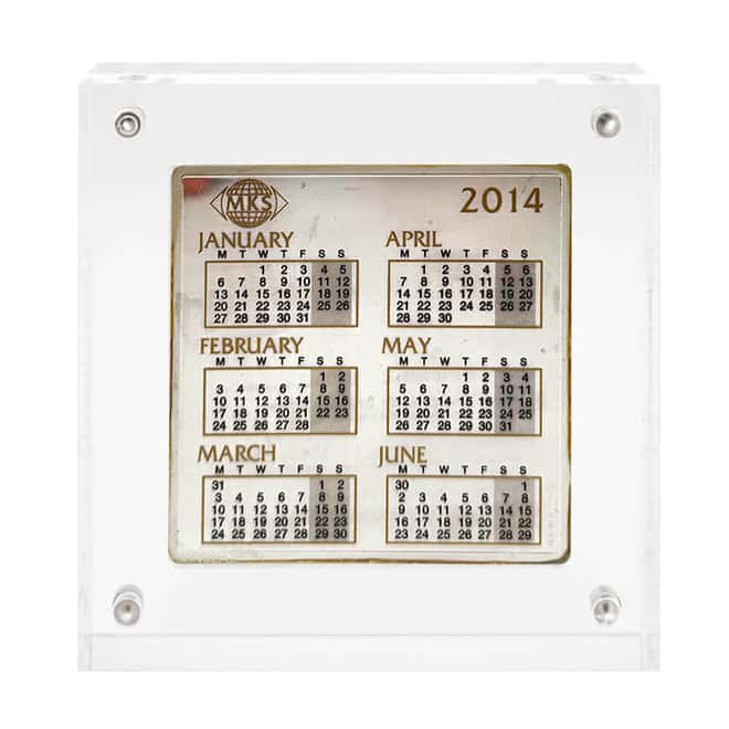 2014 1 oz PAMP Calendar Silver Bar .999 Fine