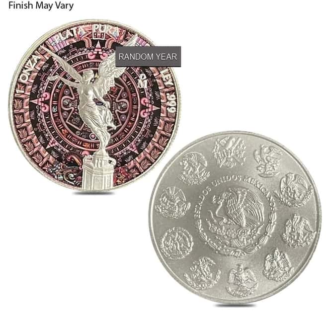 1 oz Colorized Mexican Silver Libertad Coin (Random Year)