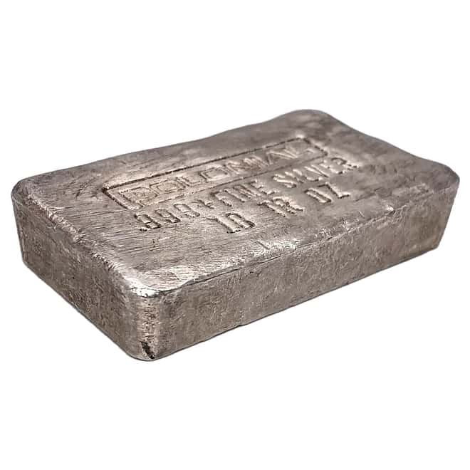 10 oz Colonial Refining Silver Vintage Bar .999+ Fine