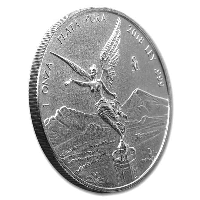 2018 Mexico 1 oz Antiqued Silver Libertad Coin .999 Fine