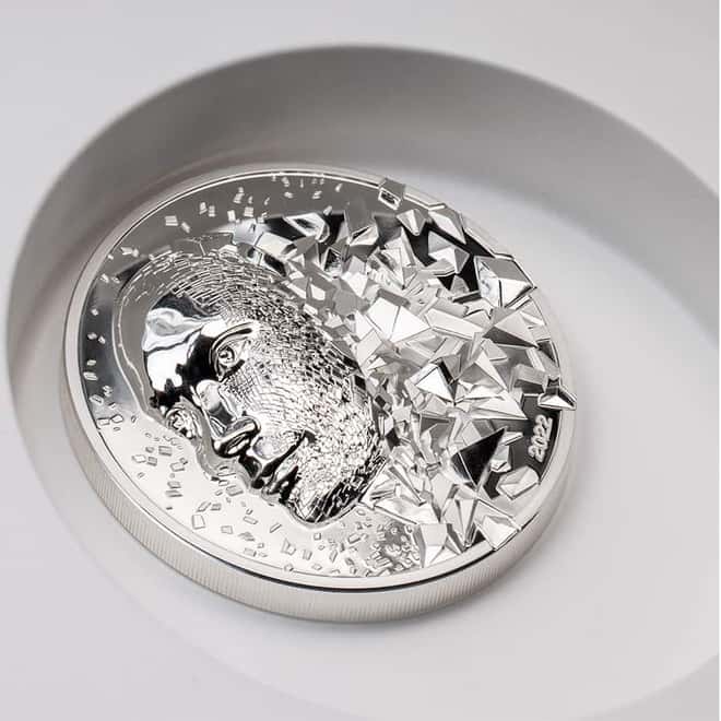 2022 Cook Islands 3 oz Silver Burst Proof Silver Coin .999 Fine (w/Box & COA)