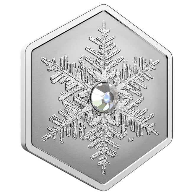 2023 Canada 1 oz Silver Snowflake Crystal Coin