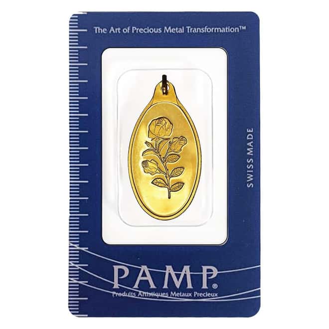 10 Gram PAMP Suisse Gold Rosa Pendant (Secondary Market)