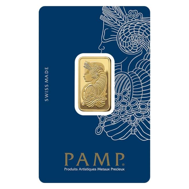 10 Gram Gold Bar PAMP Suisse Lady Fortuna Veriscan .9999 Fine (in Assay)