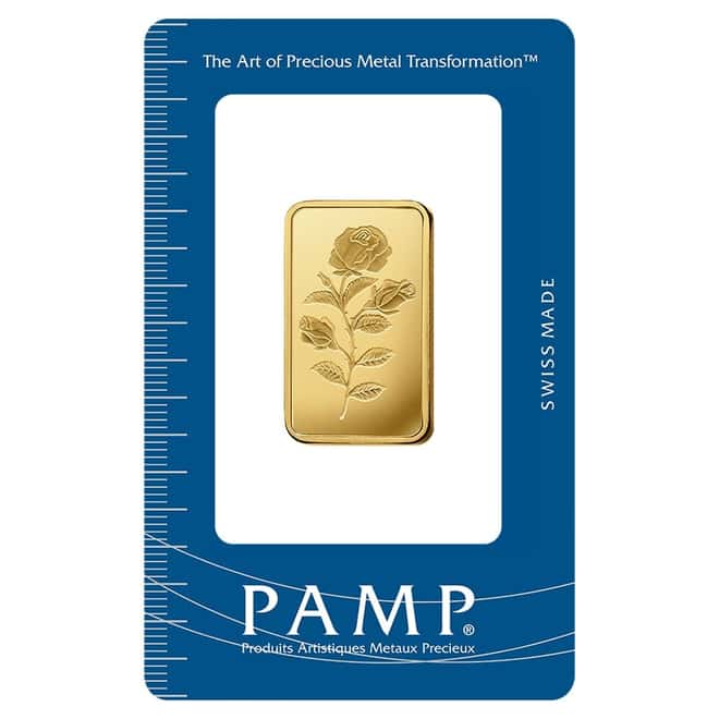 20 Gram PAMP Suisse Rosa Gold Bar .9999 Fine (in Assay)