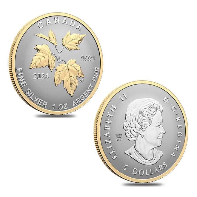 2024 Canada 1.9 oz Silver Autumn Beauty 5-Coin Set