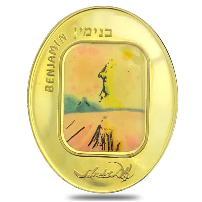 12 oz Gold Salvador Dali 12 Tribes of Israel 12 - Medal Set (w/Box & COA)