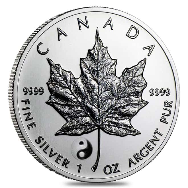 2016 1 oz Silver Canadian Maple Leaf Yin Yang Privy Reverse Proof PCGS SP 69