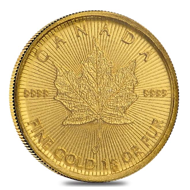 2018 1 gram Canadian Gold Maples $.5 Coin .9999 Fine - Maplegram25™ 