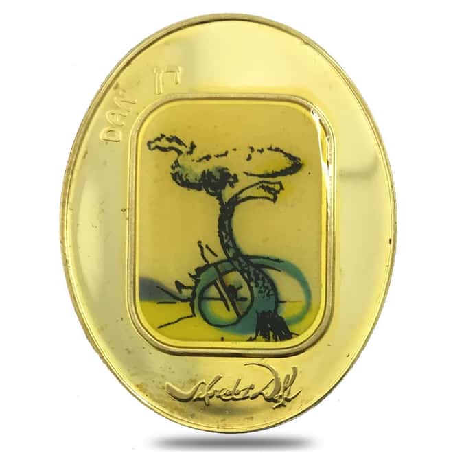 12 oz Gold Salvador Dali 12 Tribes of Israel 12 - Medal Set (w/Box & COA)