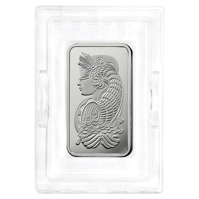 5 oz PAMP Suisse Lady Fortuna Platinum Bar .999+ Fine (In Assay)