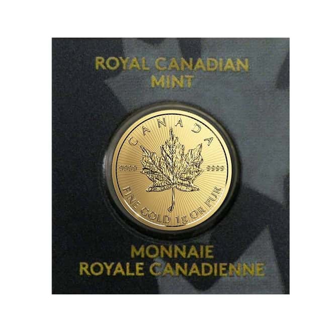 2021 1 gram Canadian Gold Maples $.5 Coin .9999 Fine - Maplegram25™