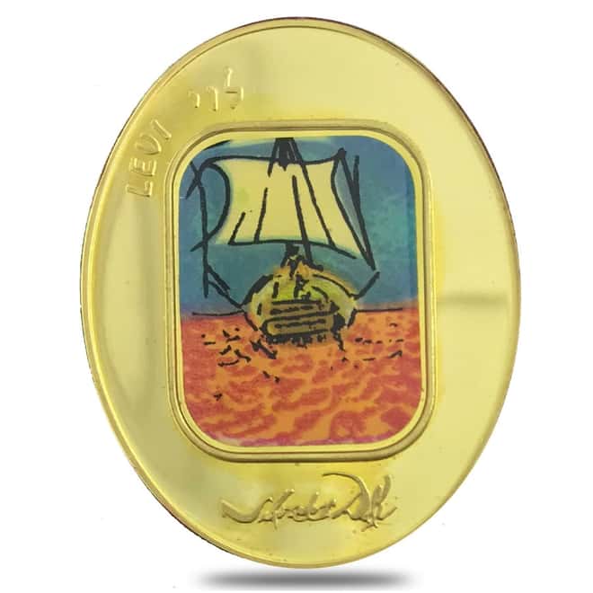 12 oz Gold Salvador Dali 12 Tribes of Israel 12 - Medal Set (w/Box & COA)