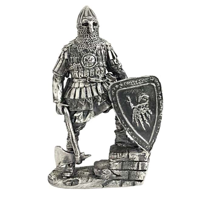 Antiqued Silver Art of War Series Warriors (5-Piece Set)