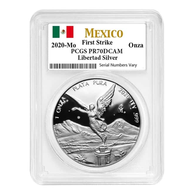 MILKY - 2020 1 oz Mexican Proof Silver Libertad Coin PCGS PF 70 FS