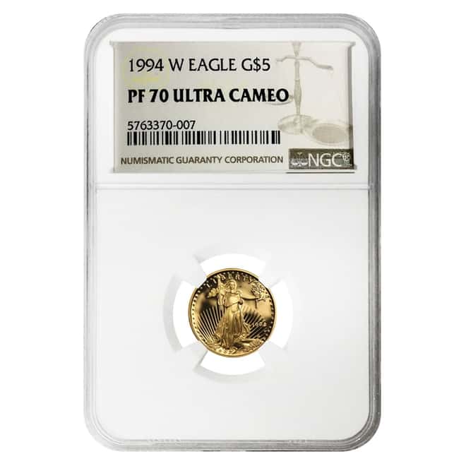 1994 W 1/10 oz $5 Proof Gold American Eagle NGC PF 70 UCAM