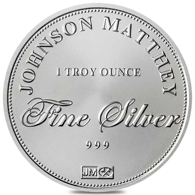 New - 1 oz Johnson Matthey (JM) Silver Round .999 Fine