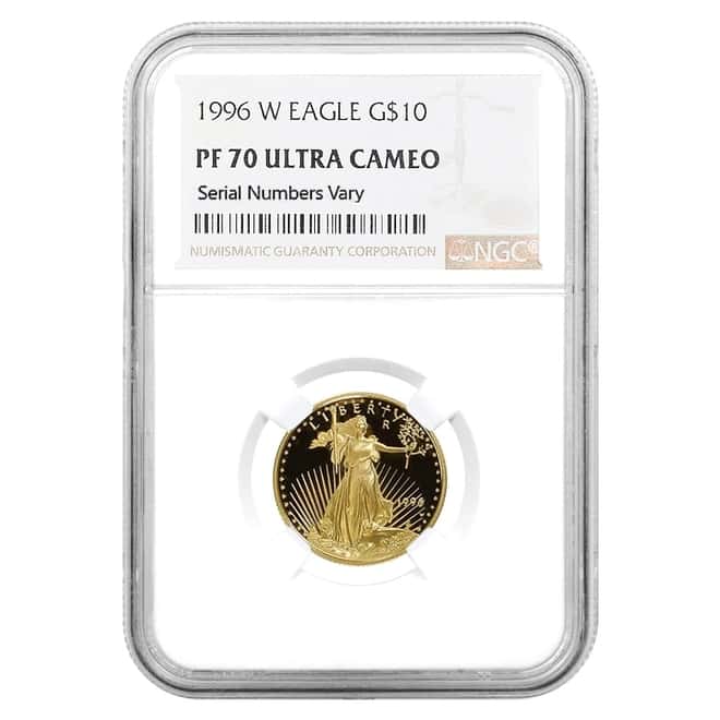 1996 W 1/4 oz $10 Proof Gold American Eagle NGC PF 70 UCAM