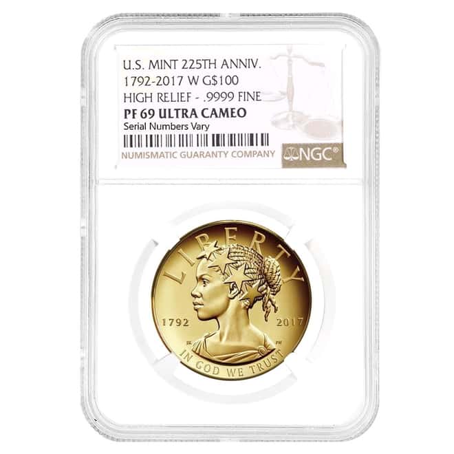 2017 W 1 oz $100 American Liberty High Relief Proof Gold Coin NGC PF 69 UCAM