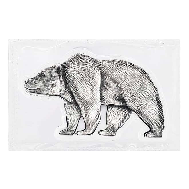 2021 Chad 1 oz Silver Bear Shaped Antiqued High Relief Coin (w/Box)