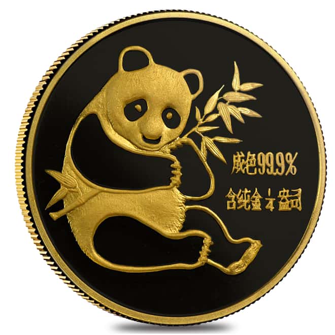 1982 1/4 oz China Gold Panda 25 Yuan NGC MS 68
