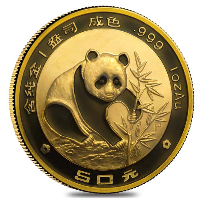 1988 P 1/2 oz Gold China Panda 50 Yuan NGC PF 69 UCAM